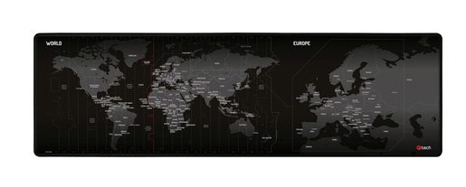 PODLOŽKA POD MYŠ C-TECH MP-01W (WORLD), 900X270X4MM, OBŠITÉ OKRAJE