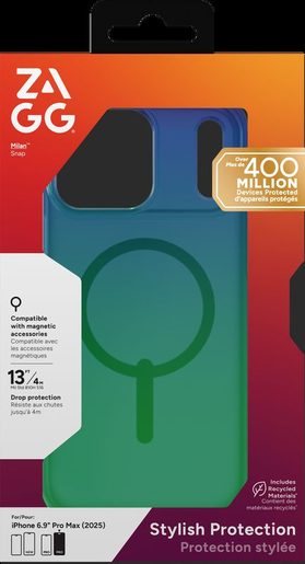 ZAGG OCHRANNÝ KRYT MILAN SNAP APPLE 17 PRO MAX RAVEN FEATHER