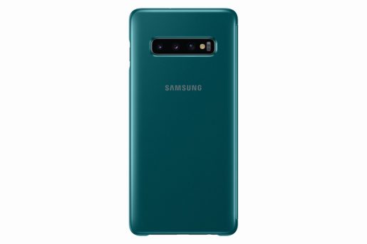 SAMSUNG CLEAR VIEW COVER S10+ GREEN