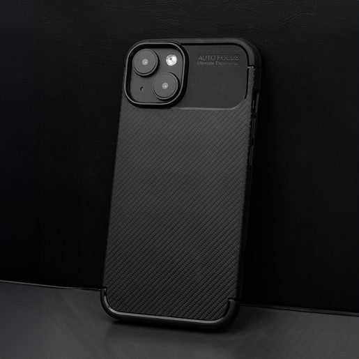 CU-BE CARBON BLACK TPU POUZDRO IPHONE 13 6,1"