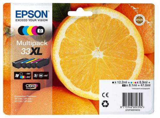EPSON MULTIPACK 5-COLOURS 33XL CLARIA PREMIUM INK