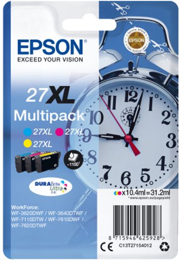 EPSON MULTIPACK 3-COLOUR 27XL DURABRITE ULTRA INK