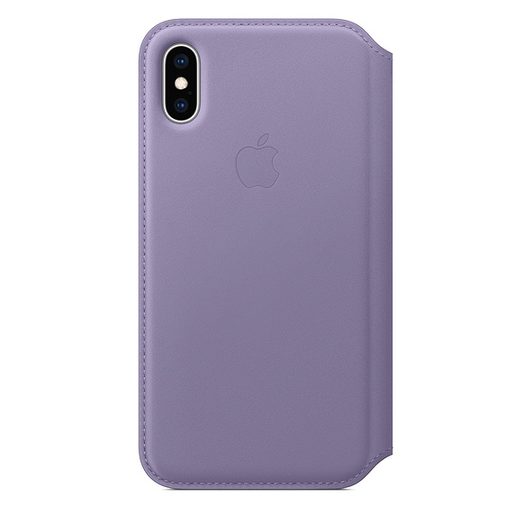 IPHONE XS MAX LEATHER FOLIO - LILAC