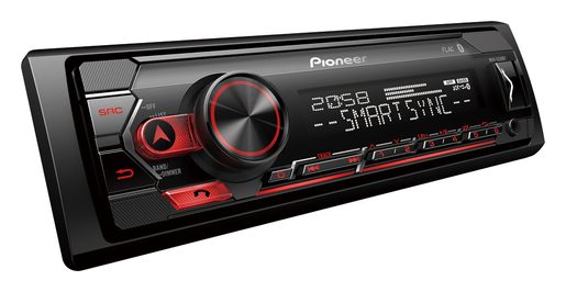 PIONEER AUTORÁDIO S USB A BLUETOOTH ČERVENÉ