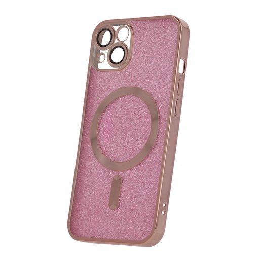 CU-BE GLITTER CHROME MAG POUZDRO IPHONE 13 6,1" PINK
