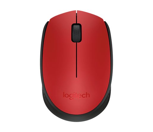 MYŠ LOGITECH WIRELESS MOUSE M171, ČERVENÁ