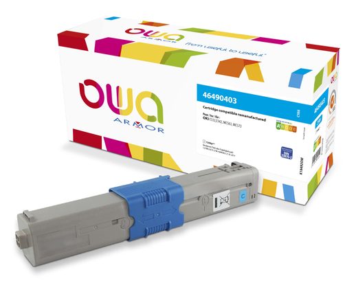 OWA ARMOR TONER PRO OKI 46490403,MODRÁ/CYAN
