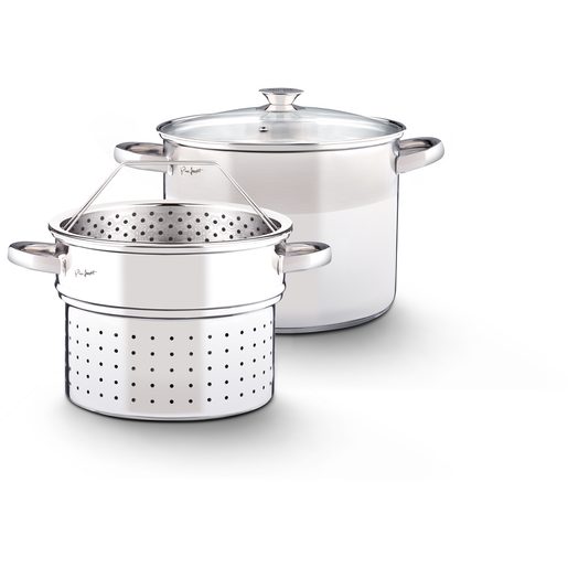 HRNEC NA TĚSTOVINY 6L S CEDNÍKEM A NAPAŘOVACÍ NÁSTAVBOU PASTA