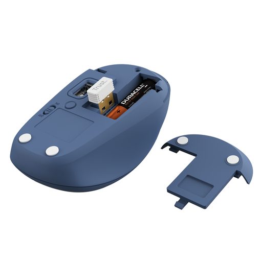 TRUST YVI+ MULTI-DEVICE WIRELESS MOUSE BLUE