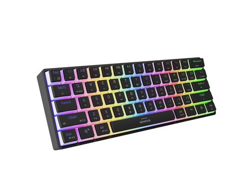 GENESIS HERNÍ KLÁVESNICE THOR 660 G2/BEZDRÁTOVÁ USB + BLUETOOTH/US LAYOUT/ČERNÁ