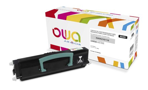 OWA ARMOR TONER PRO LEXMARK X203A11G, ČERNÁ/BLACK