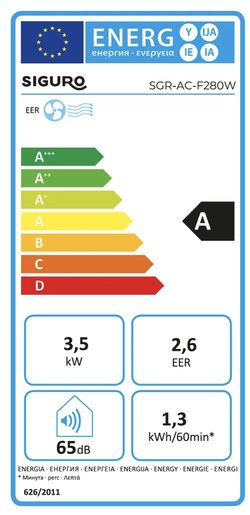 SIGURO AC-F280W MISTRAL 12 - MOBILNÍ KLIMATIZACE