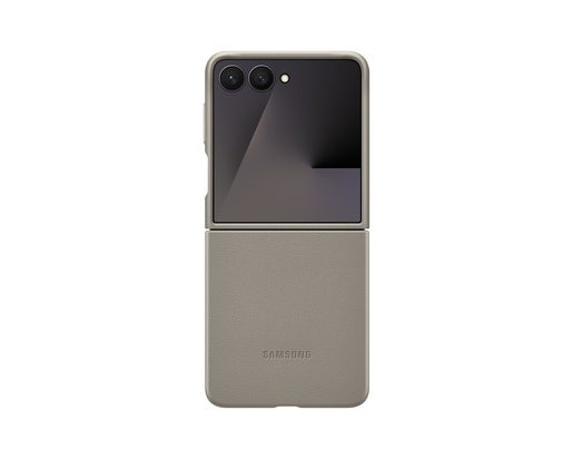 SAMSUNG OCHRANNÝ KRYT Z VEGANSKÉ KŮŽE FLIP7 TAUPE