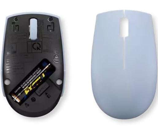 LENOVO 300 WIRELESS COMPACT MOUSE FROST BLUE +BAT