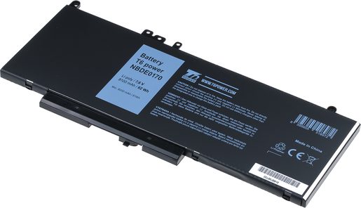 BATERIE T6 POWER DELL LATITUDE E5270, E5470, E5570, PRECISION 15 3510, 8100MAH, 62WH, 4CELL, LI-POL