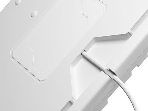 GENESIS HERNÍ MECHANICKÁ KLÁVESNICE THOR 303/RGB/OUTEMU PEACH SILENT/DRÁTOVÁ USB/US LAYOUT/BÍLÁ