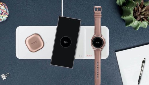 SAMSUNG BEZDRÁTOVÁ NABÍJEČKA TRIO, WHITE