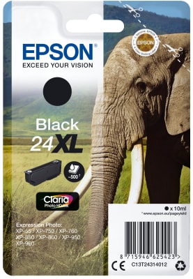 EPSON SINGLEPACK BLACK 24XL CLARIA PHOTO HD INK