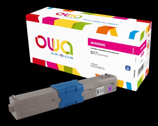 OWA ARMOR TONER PRO OKI 46490606, ČERVENÁ/MAGENTA