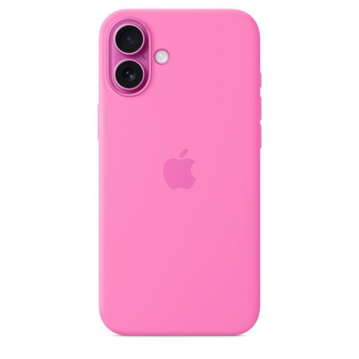 IPHONE 16 PLUS SILICONE CASE WITH MS - PEONY