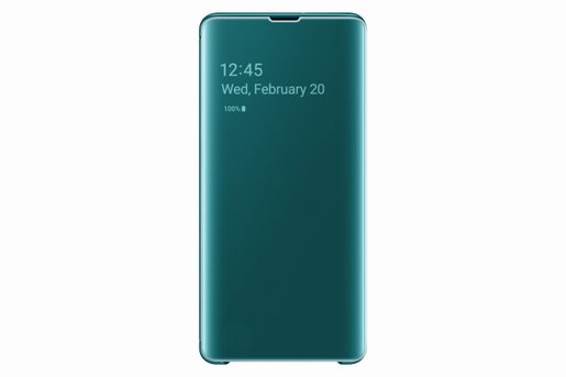 SAMSUNG CLEAR VIEW COVER S10+ GREEN