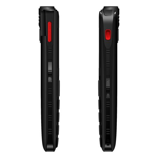 EVOLVEO EASYPHONE FL, MOBILNÍ TELEFON PRO SENIORY S NABÍJECÍM STOJÁNKEM, ČERNÁ