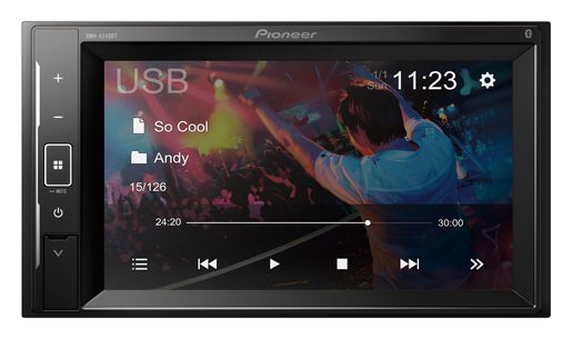 PIONEER DMH-A240BT 2DIN AUTORÁDIO S LCD DISPLEJEM A BLUETOOTH