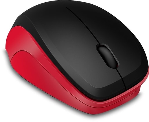 LEDGY MOUSE - WIRELESS, SILENT, BLACK-RED