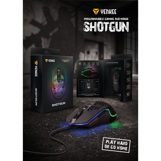 YMS 3030BK SHOTGUN MYŠ HERNÍ USB YENKEE