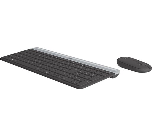 SET LOGITECH SLIM WIRELESS MK470 - GRAPHITE INT´L