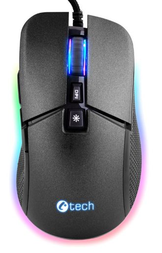 HERNÍ MYŠ C-TECH DAWN (GM-24L), CASUAL GAMING, 6400 DPI, RGB PODSVÍCENÍ, USB
