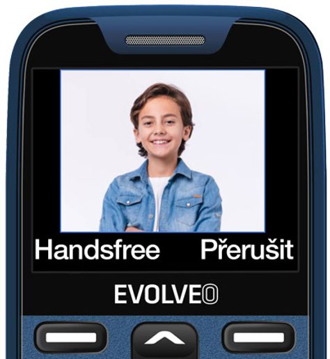 EVOLVEO EASYPHONE XR, MOBILNÍ TELEFON PRO SENIORY S NABÍJECÍM STOJÁNKEM, MODRÁ