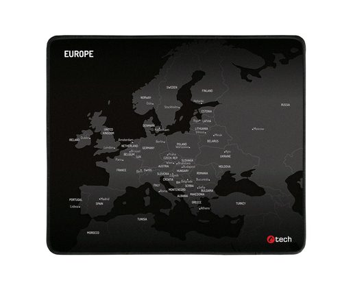 PODLOŽKA POD MYŠ C-TECH MP-01E (EUROPE), 320X270X4MM, OBŠITÉ OKRAJE