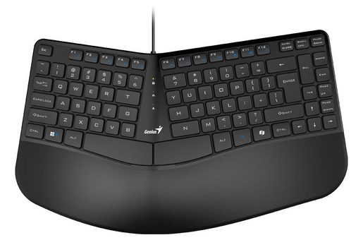 GENIUS ERGO KB-700/DRÁTOVÁ USB/CZ-SK LAYOUT/ČERNÁ