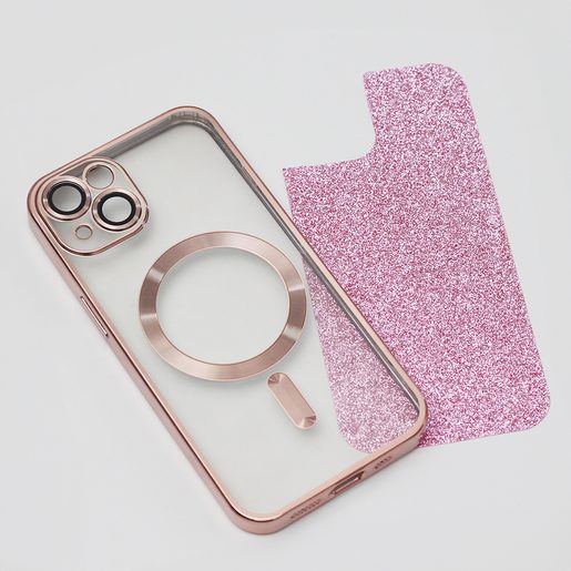 CU-BE GLITTER CHROME MAG POUZDRO IPHONE 13 PRO 6,1" PINK