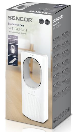 SENCOR SFT 2404WH - BEZVRTULOVÝ VENTILÁTOR