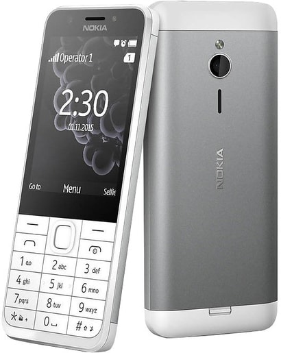 NOKIA 230 SINGLE SIM WHITE SILVER