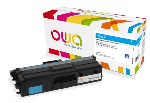 OWA ARMOR TONER PRO BROTHER TN-421C, MODRÁ/CYAN