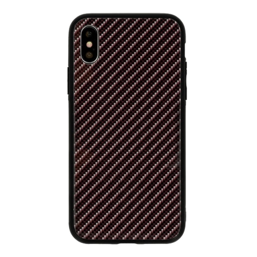 TPU CARBON GLASS POUZDRO PRO HUAWEI P30 DARK GREY