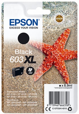 EPSON SIGLEPACK, BLACK 603XL