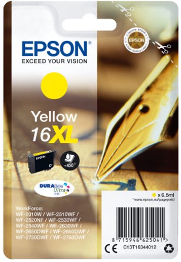 EPSON SINGLEPACK YELLOW 16XL DURABRITE ULTRA INK
