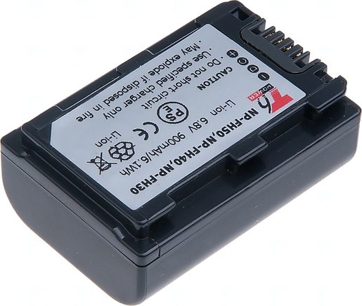 BATERIE T6 POWER SONY NP-FH50, 750MAH, ŠEDÁ