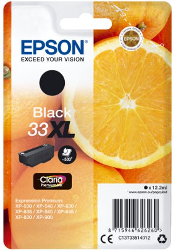 EPSON SINGLEPACK BLACK 33XL CLARIA PREMIUM INK