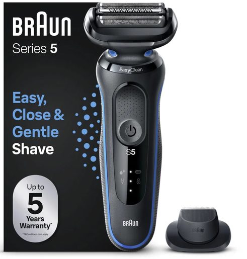 BRAUN SERIES 5 51-B1200S BLUE - HOLÍCÍ STROJEK