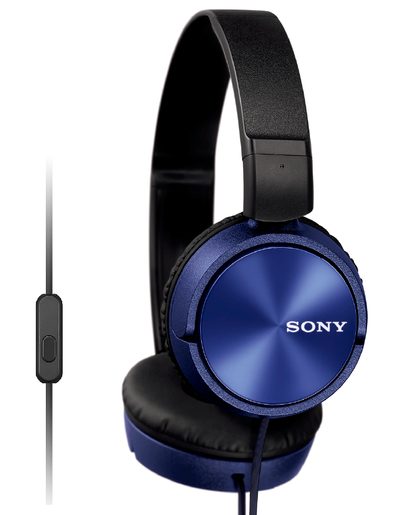 SONY SLUCHÁTKA MDR-ZX310AP, HANDSFREE, MODRÉ