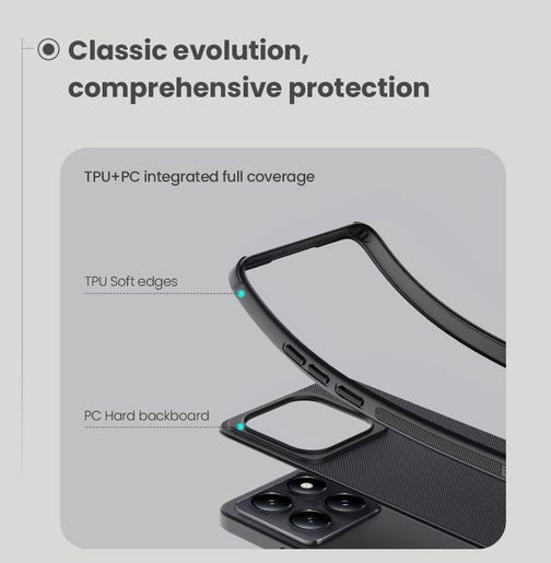 NILLKIN SUPER FROSTED PRO MAGNETIC ZADNÍ KRYT PRO XIAOMI 14T PRO BLACK