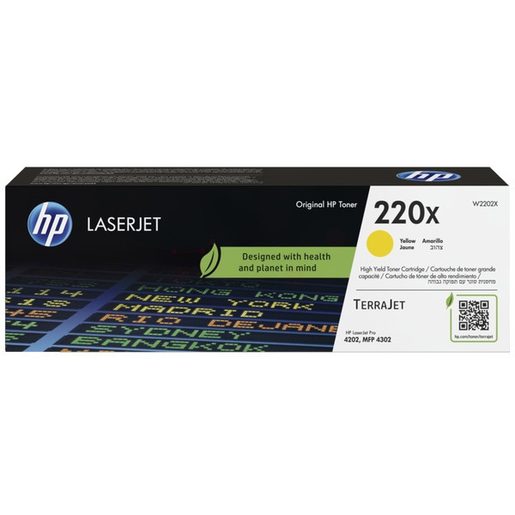 HP W2202X, YELLOW TONER. KAZETA HP LASERJET 220X