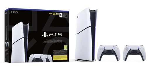 PLAYSTATION 5 (SLIM) DIGITAL EDITION + 2X DUALSENSE WIRELESS CONTROLLER