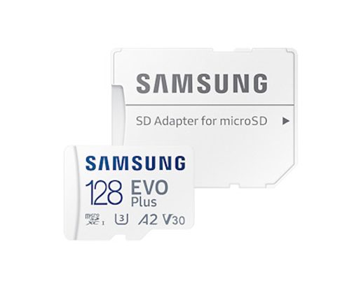 SAMSUNG MICRO SDXC 128GB EVO PLUS + SD ADAPTÉR