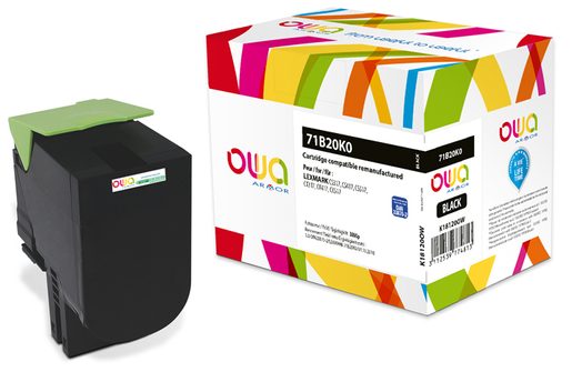 OWA ARMOR TONER PRO LEXMARK 71B20K0,ČERNÁ/BLACK